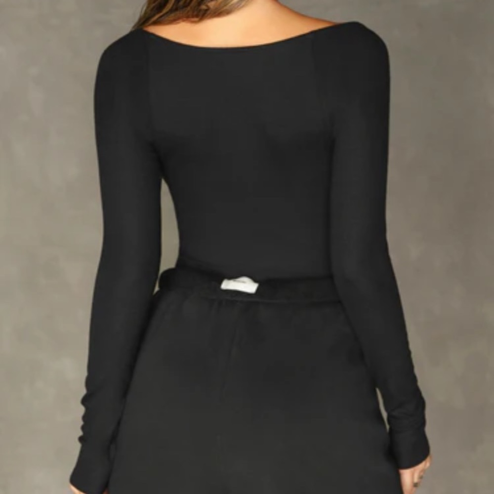 Joah Brown Black Long Sleeve Top - Picture 3 of 6